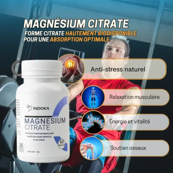 Magnésium Citrate 60 Gélules